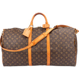 Louis Vuitton Canvas Monogram Keepall 60 Bandouliere