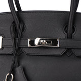 Hermès Noir Epsom Leather Birkin 30 Handbag