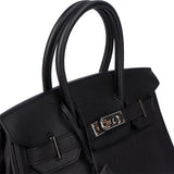Hermès Noir Epsom Leather Birkin 30 Handbag
