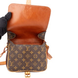 Louis Vuitton Canvas Monogram Cartouchiere MM Crossbody Bag