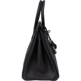 Hermès Noir Epsom Leather Birkin 30 Handbag