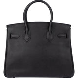 Hermès Noir Epsom Leather Birkin 30 Handbag