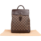 Louis Vuitton Damier Ebene Monogram Soho Backpack
