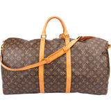 Louis Vuitton Canvas Monogram Keepall 60 Bandouliere