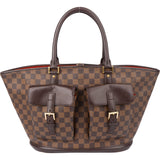 Louis Vuitton Damier Ebene Monogram Manosque GM Handbag