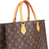 Louis Vuitton Canvas Monogram Sac Plat Handbag