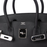 Hermès Noir Epsom Leather Birkin 30 Handbag