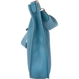 Hermès Bleu Atoll Courchevel Evelyne GM Crossbody Bag
