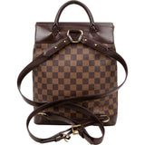 Louis Vuitton Damier Ebene Monogram Soho Backpack