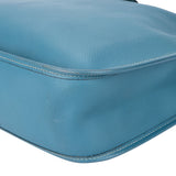 Hermès Bleu Atoll Courchevel Evelyne GM Crossbody Bag