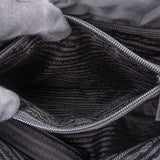 Prada Black Nylon Triangle Handbag