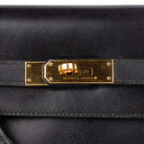 Hermès Noir Boxcalf Kelly 35 Handbag