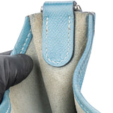 Hermès Bleu Atoll Courchevel Evelyne GM Crossbody Bag