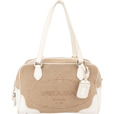 Prada Jacquard Monogram Handbag