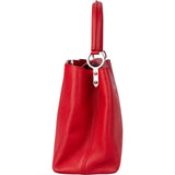 Louis Vuitton Rouge Leather Capucines MM Handbag