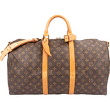 Louis Vuitton Canvas Monogram Keepall 50 Bandouliere