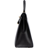 Hermès Noir Boxcalf Kelly 35 Handbag