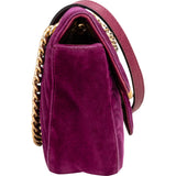 Gucci Quilted Velvet Marmont GG Crossbody Bag