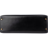Hermès Noir Boxcalf Kelly 35 Handbag