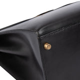 Hermès Noir Boxcalf Kelly 35 Handbag