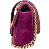 Gucci Quilted Velvet Marmont GG Crossbody Bag