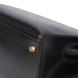 Hermès Noir Boxcalf Kelly 35 Handbag