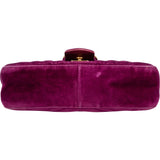 Gucci Quilted Velvet Marmont GG Crossbody Bag