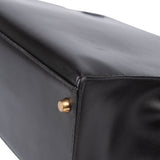 Hermès Noir Boxcalf Kelly 35 Handbag