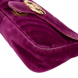 Gucci Quilted Velvet Marmont GG Crossbody Bag