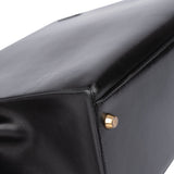 Hermès Noir Boxcalf Kelly 35 Handbag