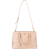 Prada Pink Saffiano Leather Galleria Handbag