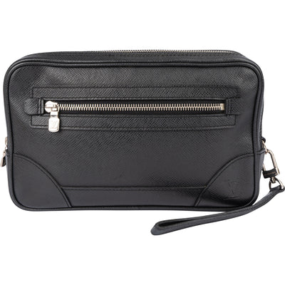 Louis Vuitton Black Taiga Leather Neo Pavel Clutch