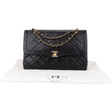 Chanel Quilted Lambskin Bicolor Double Flap Crossbody Bag