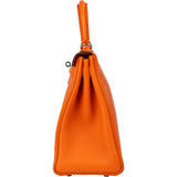 Hermès Orange Swift Leather Kelly 28 Handbag