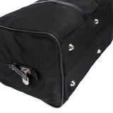 Prada Black Nylon Triangle Duffle Bag 50