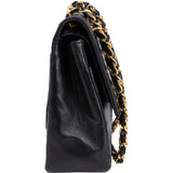 Chanel Quilted Lambskin 24K Gold Double Flap Crossbody Bag