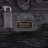 Prada Black Nylon Triangle Duffle Bag 50