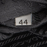 Prada Black Nylon Triangle Duffle Bag 50