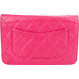Chanel Quilted Caviar Leather Wallet on Chain Crossbody Bag