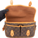 Louis Vuitton Canvas Monogram Gibeciere MM Crossbody Bag