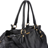 Prada Black Deerskin City Handbag