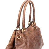 Prada Brown Leather City Handbag