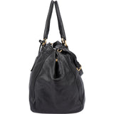 Prada Black Deerskin City Handbag