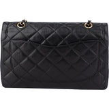 Chanel Quilted Lambskin Bicolor Double Flap Crossbody Bag