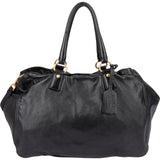 Prada Black Deerskin City Handbag