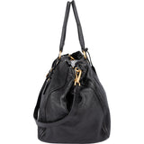 Prada Black Deerskin City Handbag