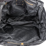 Prada Black Deerskin City Handbag
