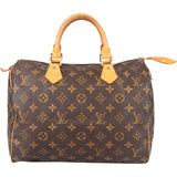 Louis Vuitton Canvas Monogram Speedy 30 Handbag