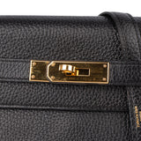 Hermès Noir Togo Leather Kelly 28 Handbag