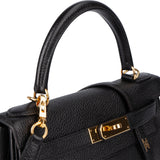 Hermès Noir Togo Leather Kelly 28 Handbag